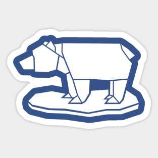 Polar Bear Origami Sticker